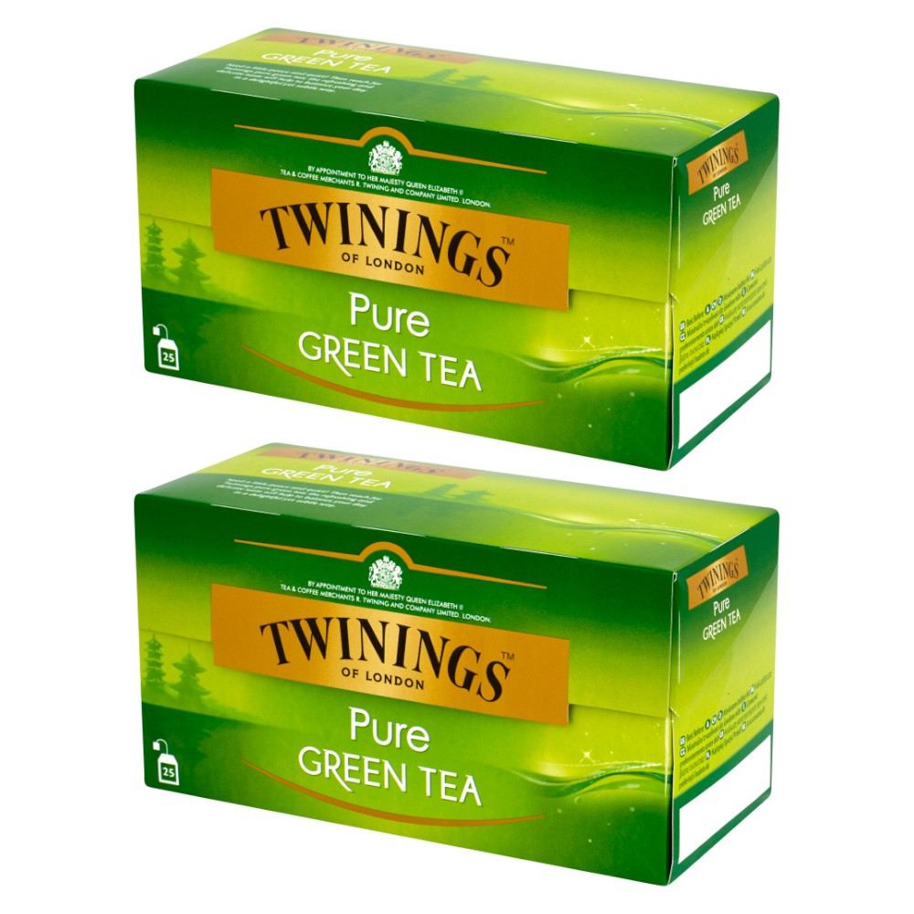 Set 2 x 25 Pliculete Ceai Twinings Verde Pur