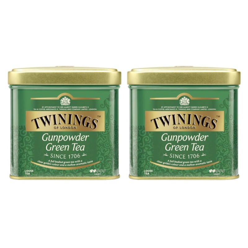 Set 2 x Cutii Ceai Twinings Verde Gunpowder, 100 g