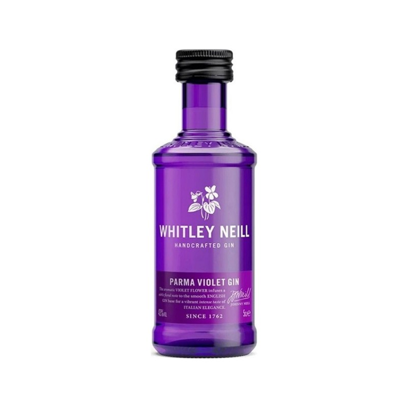 Gin Whitley Neill, Parma Violet, 43% Alcool, Miniatura, 0.05 l