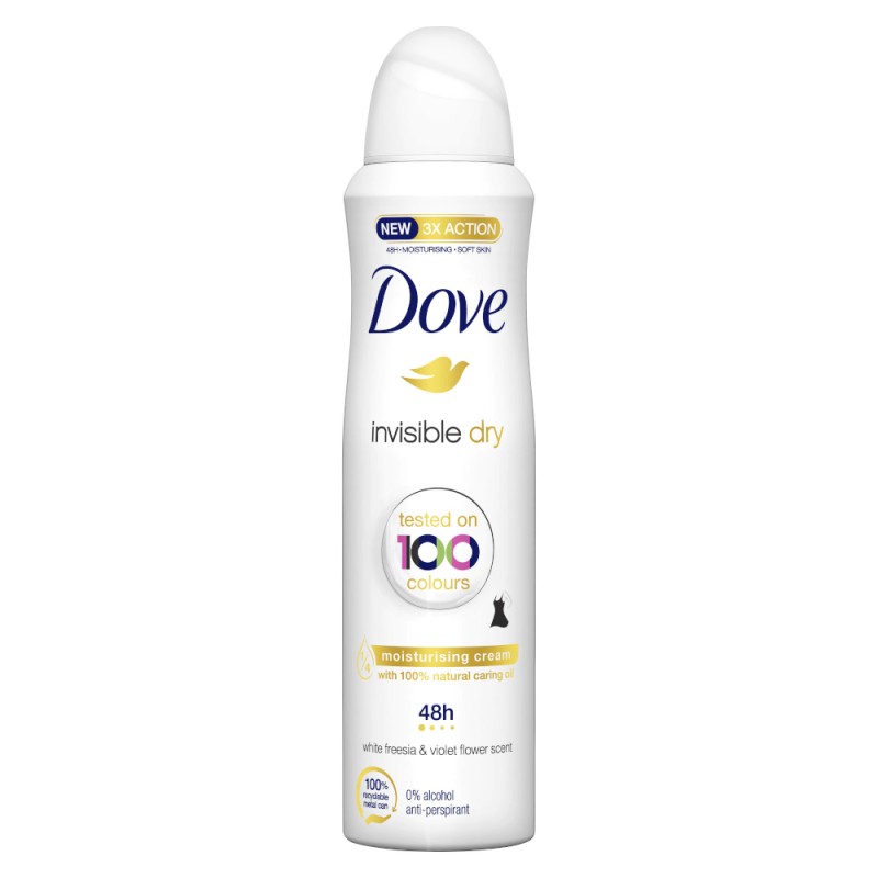 Deodorant Spray Dove Invisible Dry, 250 ml
