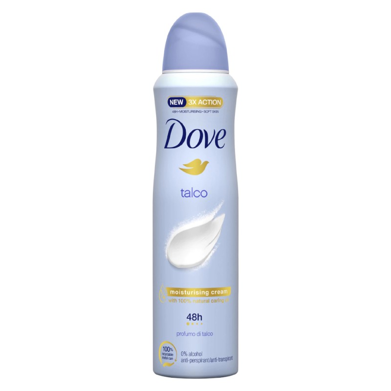 Deodorant Antiperspirant Spray Dove Talco, 150 ml