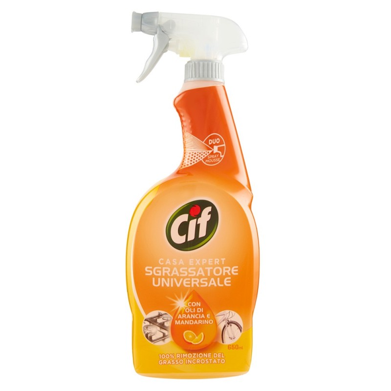 Degresant Universal Spray Cif, cu Uleiuri de Portocale si Mandarine, 650 ml