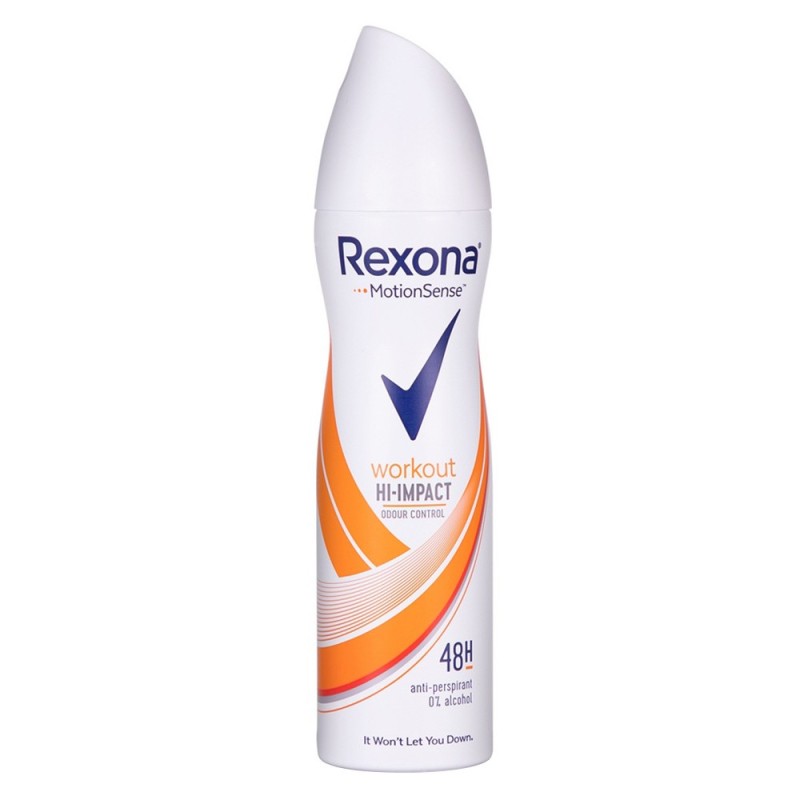Deodorant Antiperspirant Spray Rexona Workout Hi-Impact, pentru Femei, 150 ml
