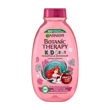 Sampon 2in1 pentru Copii Garnier Botanic Therapy Kids Disney Princess, cu Extract de Cirese si Ulei de Migdale, 250 ml...