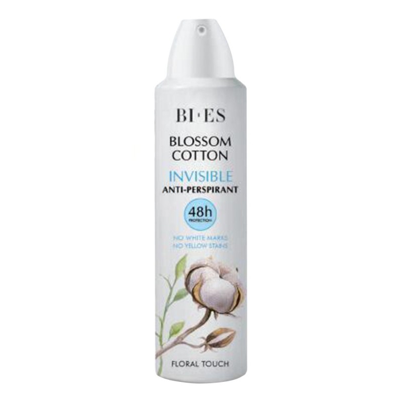 Deodorant Antiperspirant Spray pentru Femei Bi-es Blossom Cotton Invisible, 150 ml