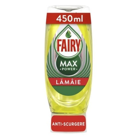 Detergent de Vase Fairy Max Power Lamaie, 450 ml...
