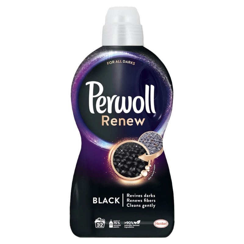 Detergent Lichid pentru Rufe Perwoll Renew Black, 32 Spalari, 1.92 l