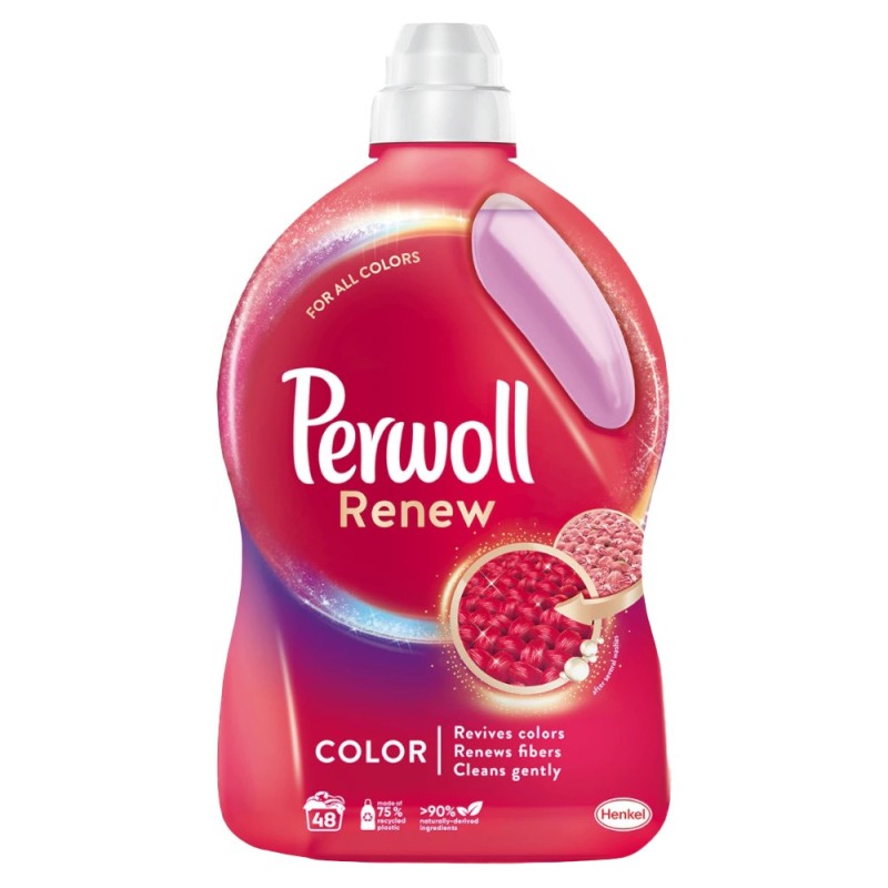 Detergent Lichid pentru Rufe Perwoll Renew Color, 48 Spalari, 2.88 l