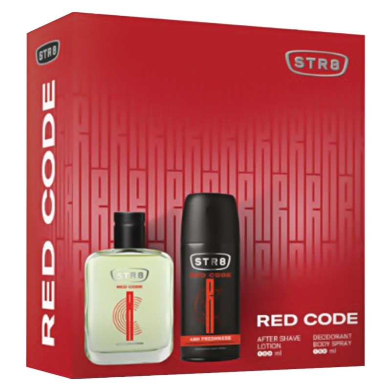 Set Cadou Str8 Red Code, Barbati, Lotiune dupa Ras, 100 ml si Deodorant Spray, 150 ml