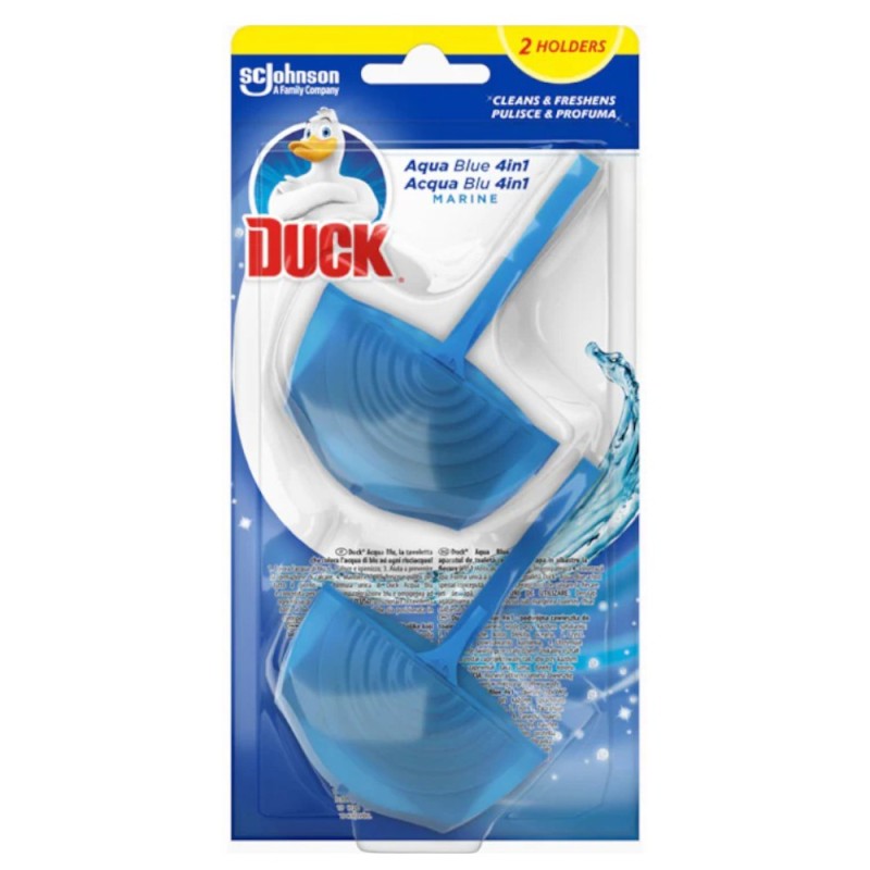 Set 2 x Odorizante Toaleta 4in1 Duck Aqua Blue, 40 g