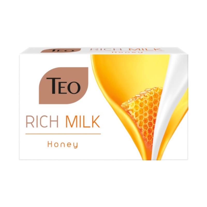 Sapun Solid Teo Rich Milk Honey, cu Miere, 90 g