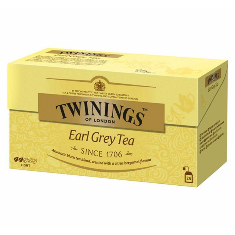 Ceai Twinings Negru Earl Grey, 25 x 2 g
