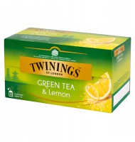 Ceai Twinings Verde cu Aroma Lamaie, 25 x 1.6 g