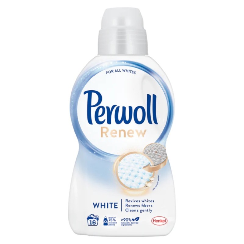 Detergent Lichid pentru Rufe Perwoll Renew White, 16 spalari, 960 ml