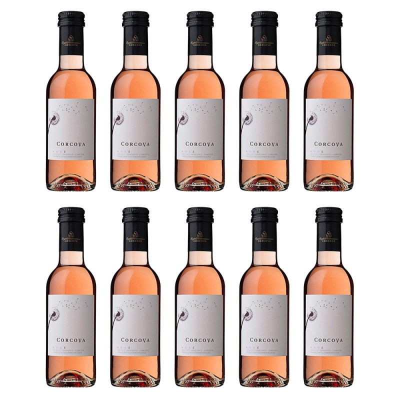 Set Vin Corcova Rose Sec 10 Sticle x 0.187 l