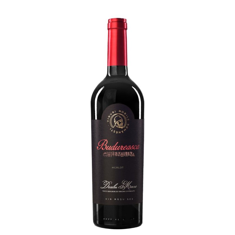 Vin Budureasca Premium Merlot, Rosu Sec 0.75 l