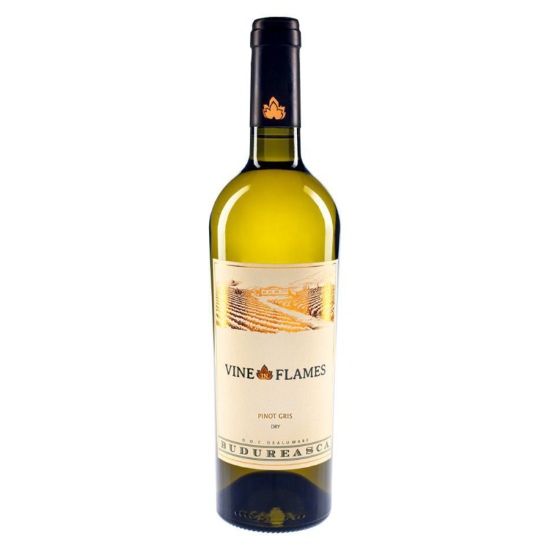 Vin Budureasca Vine in Flames, Pinot Gris, Alb, Sec, 0.75 l