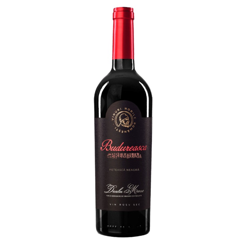 Vin Budureasca Premium Feteasca Neagra, Rosu, Sec, 0.75 l