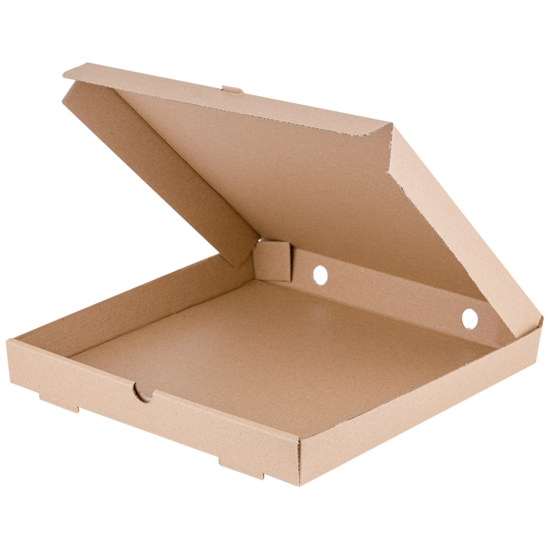 Cutii Pizza Carton Kraft 28 x 28 x 3.5 cm, 100 Bucati