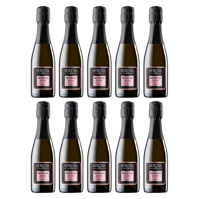 Set Vin Spumant Serena Wines 1881 Prosecco, Rose, Sec, 10 Sticle x 0.2 l