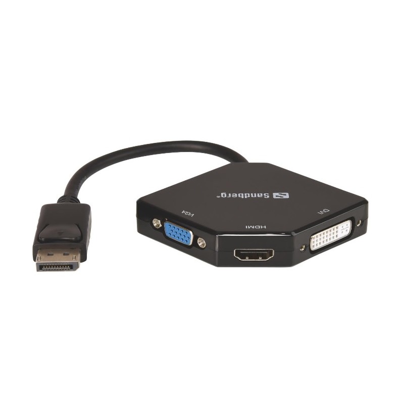 Adaptor Multiport Displayport - HDMI, DVI, VGA Sandberg 509-11
