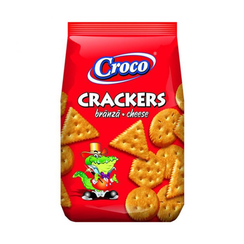 Biscuiti cu Branza Croco Crackers, 100 g