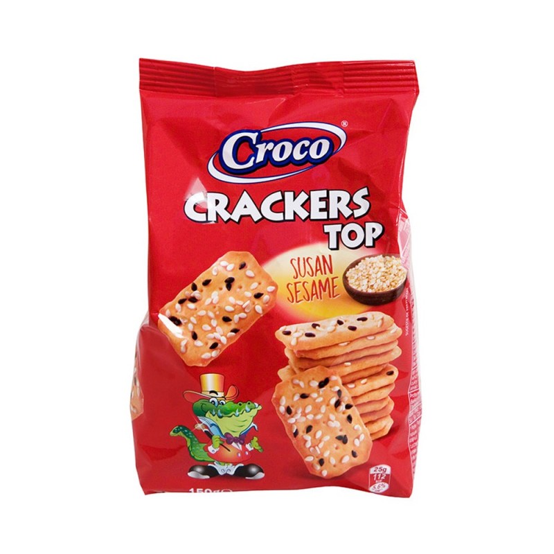 Biscuiti Top cu Susan Croco Crackers, 80 g