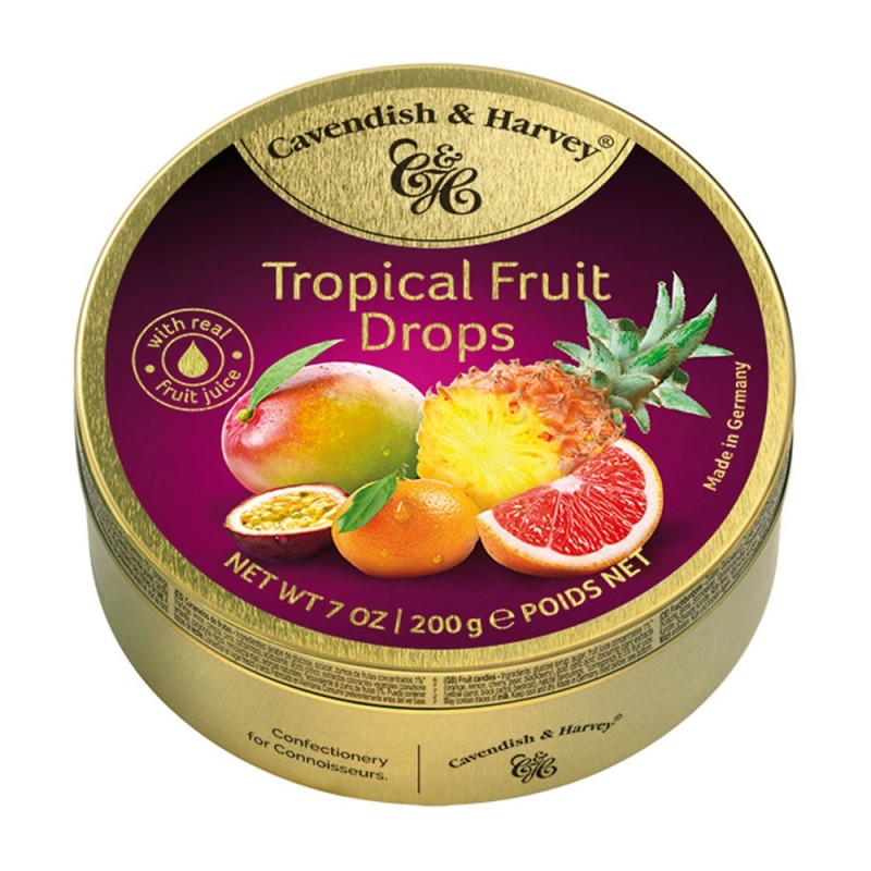 Bomboane cu Fructe Tropicale Cavendish & Harvey, 200 g