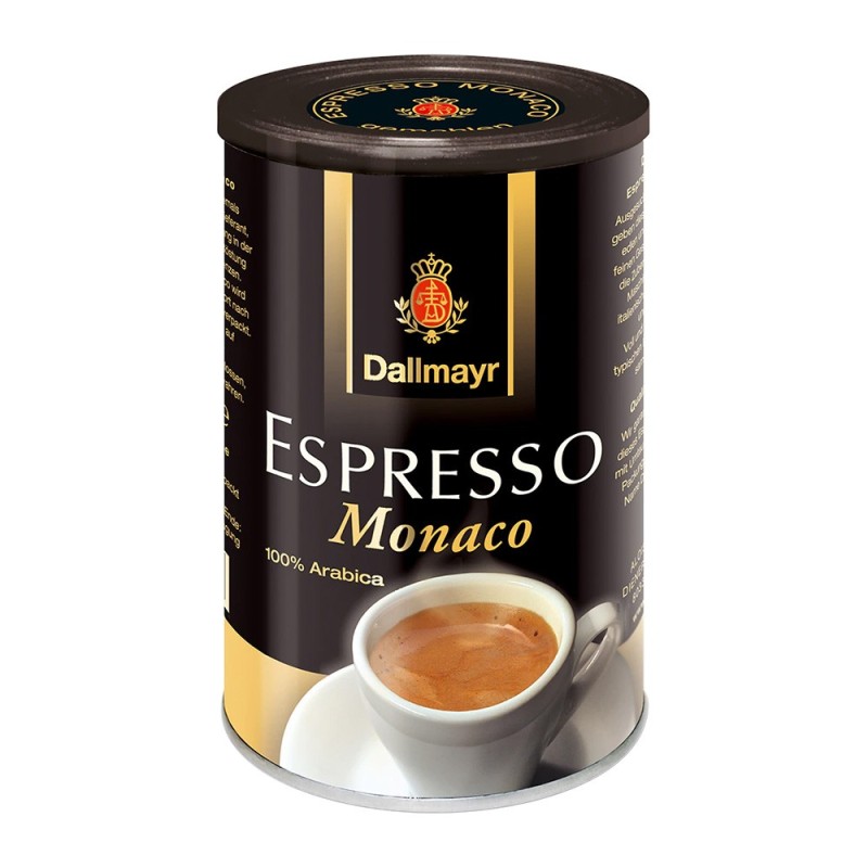 Cafea Macinata Dallmayr Espresso Monaco, Cutie Metalica, 200 g