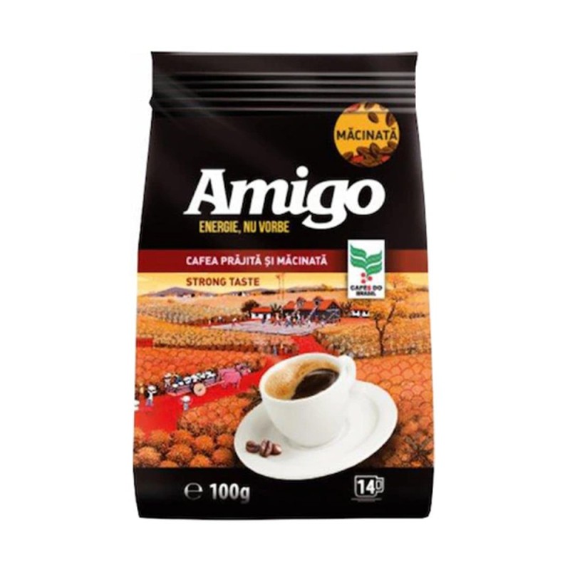 Cafea Prajita si Macinata Amigo R&G, 100 g
