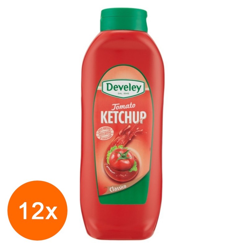Set Ketchup Develey, 12 Bucati x 875 ml