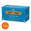 Set 12 x 25 Pliculete Ceai Negru Lady Grey Twinings
