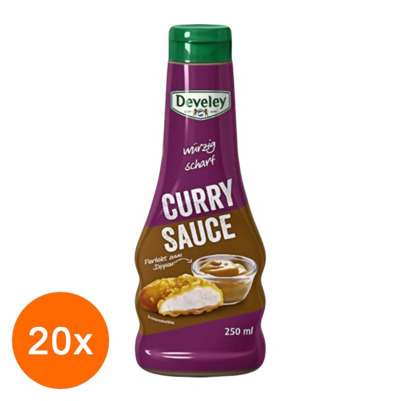 Set 20 x Sos Curry Develey, 250 ml