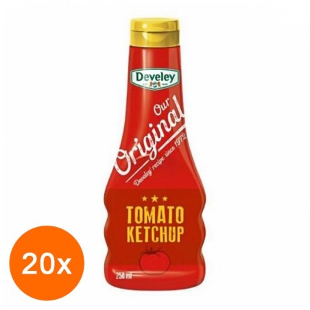 Set Ketchup Reteta Originala Develey, 20 Bucati x 250 ml...