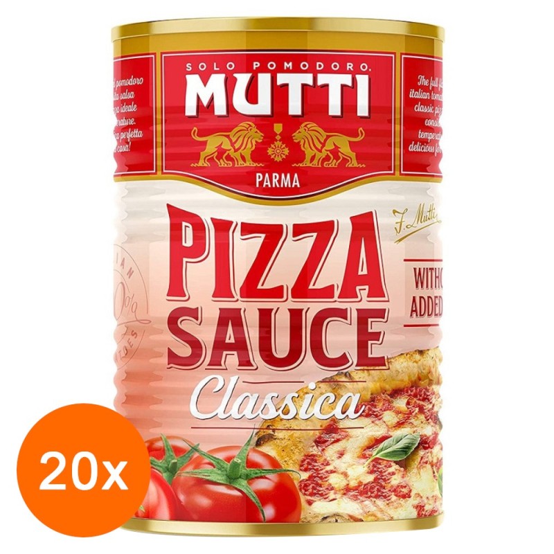 Set 20 x Sos de Rosii pentru Pizza Mutti, 400 g