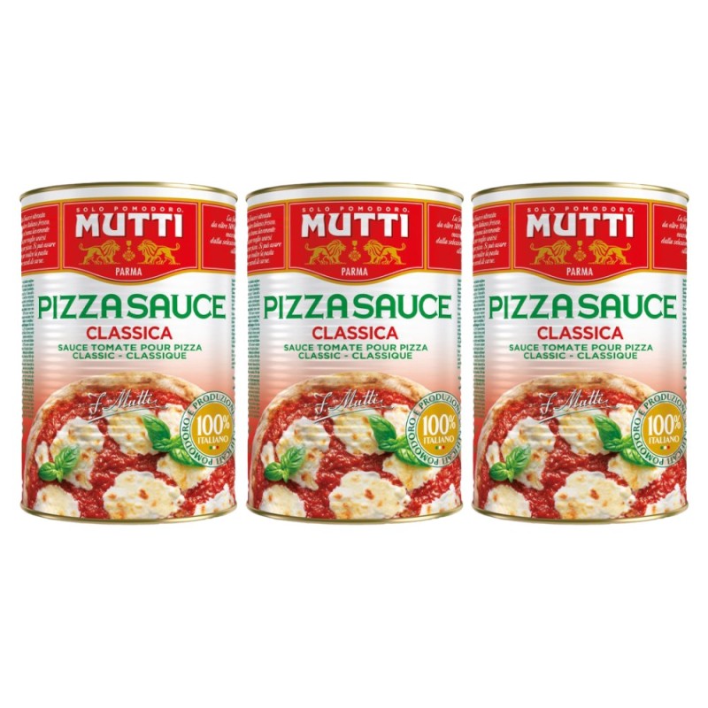 Set 3 x Sos de Rosii pentru Pizza Clasic Mutti, 4100 g