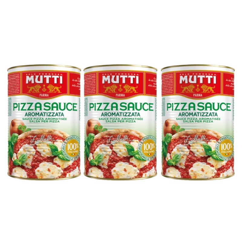 Set 3 x Sos de Rosii Mutti pentru Pizza Condimentat, 4100 g