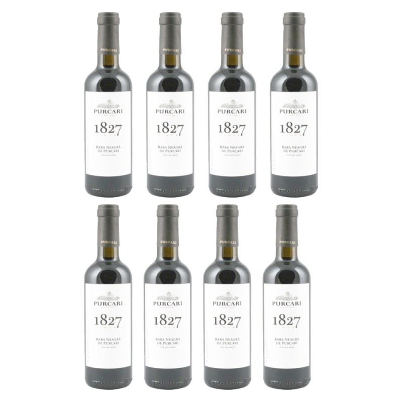 Set Vin Rosu Purcari 1827 Rara Neagra de Purcari Sec, 8 Sticle x 0.375l