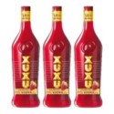 Set Lichior Capsuni & Vodka Xuxu 15% Alcool, 3 Sticle x 0.7 l