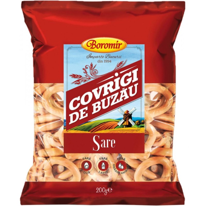 Covrigi de Buzau cu Sare Boromir, 200 g