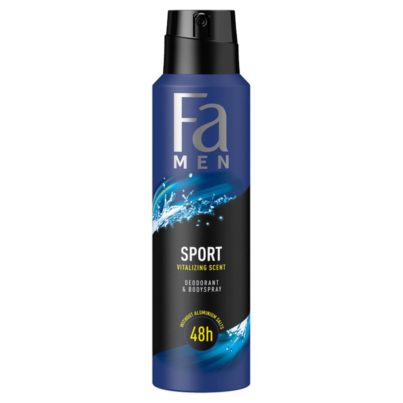 Deodorant Antiperspirant Spray Fa Men Sport cu Parfum de Citrice, Barbati, 150 ml