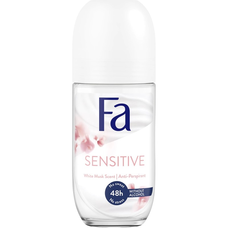 Deodorant Antiperspirant Roll-on Fa Invisible Sensitive, Femei, 50 ml