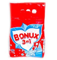 Detergent Automat Pudra Bonux 3in1 White Ice Fresh, pentru Rufe Albe, 2 kg