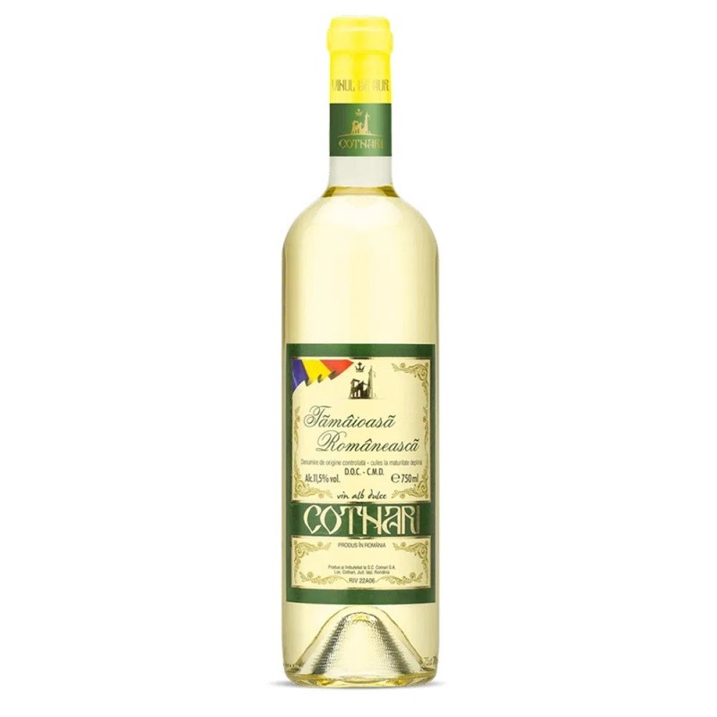 Vin Cotnari Tamaioasa Romaneasca, Alb, Dulce, 0.75 l