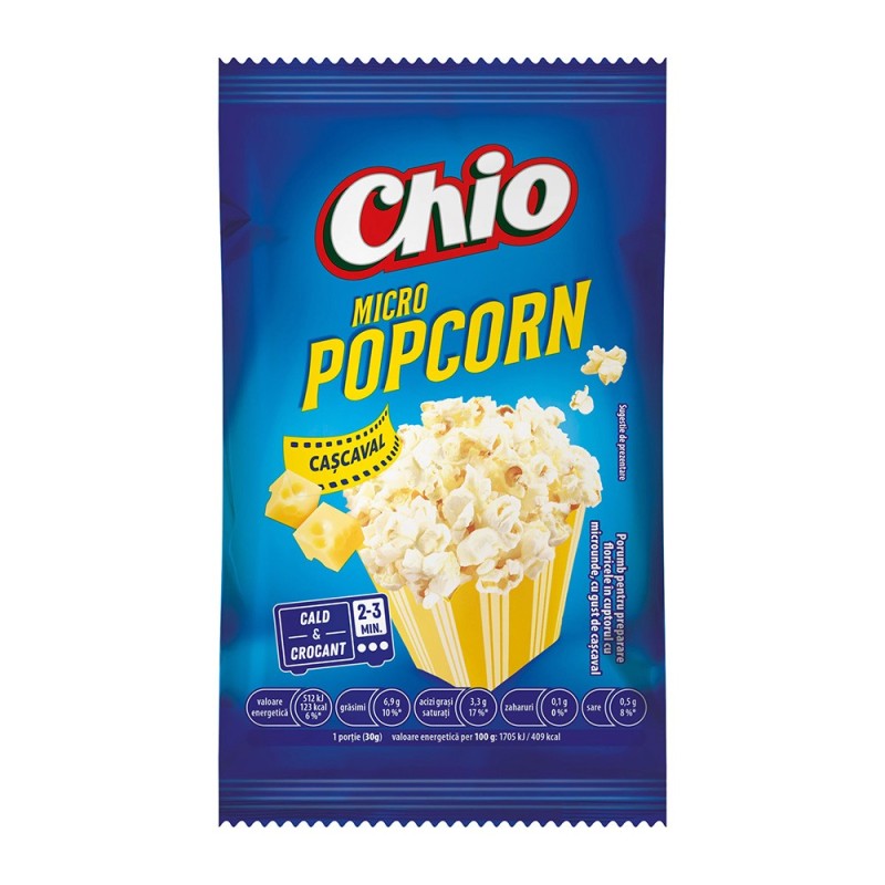 Popcorn cu Cascaval Chio, pentru Microunde, 80 g