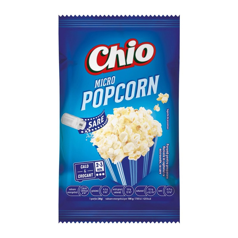 Popcorn cu Sare Chio, pentru Microunde, 80 g