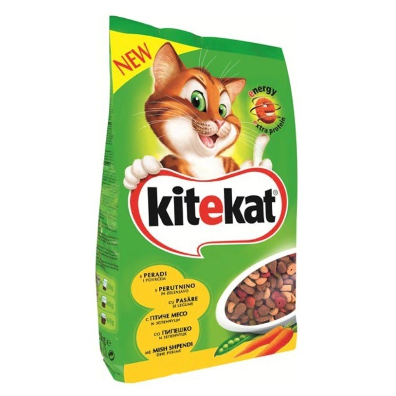 Hrana Uscata pentru Pisici Kitekat cu Pui si Legume, 1.8 kg