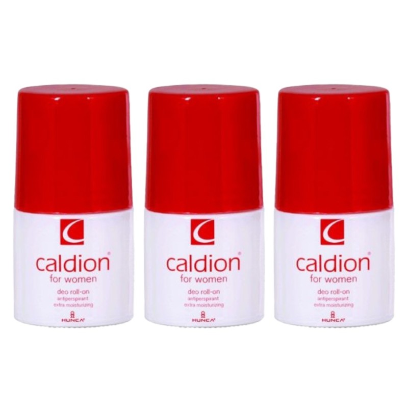 Set 3 x Deodorant Roll-On Caldion For Women, 50 ml