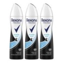 Set 3 x Deodorant Antiperspirant Spray Rexona Invisible Aqua, pentru Femei, 150 ml