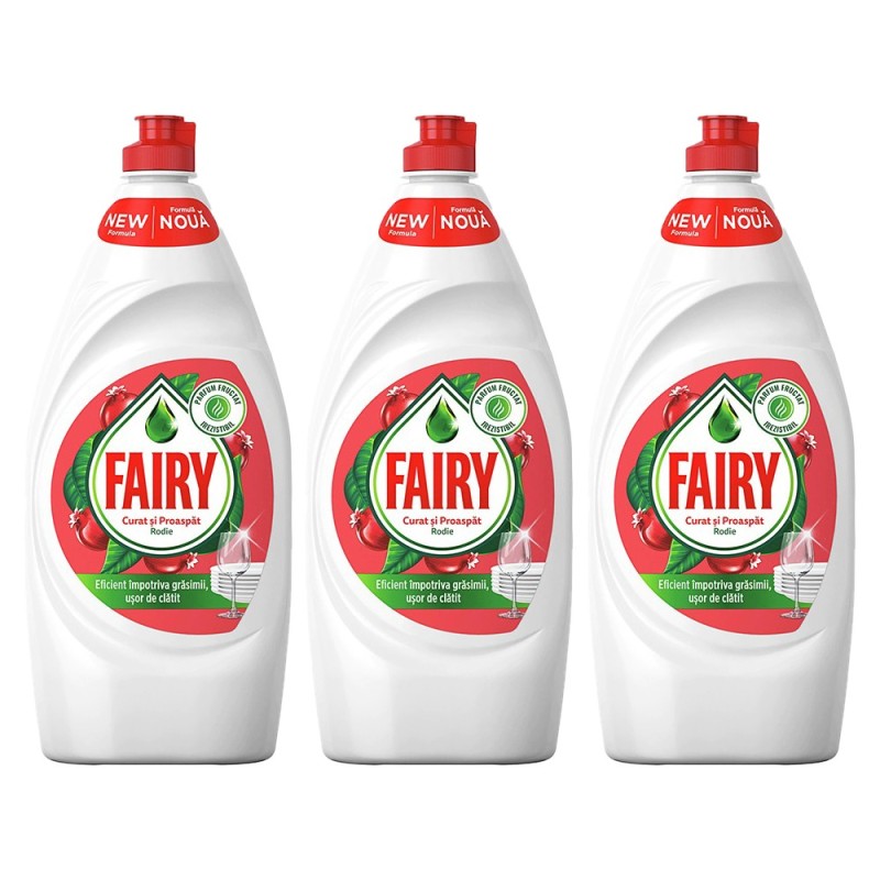 Set 3 x Detergent de Vase Fairy Rodie, 800 ml